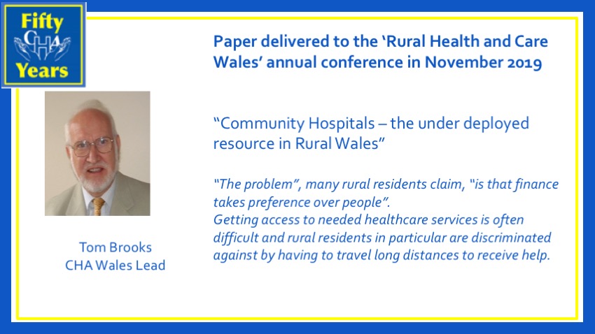 Tom Brooks on community hospitals and rural health care 